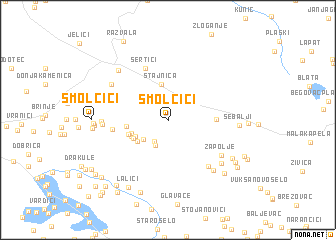 map of Smolčići