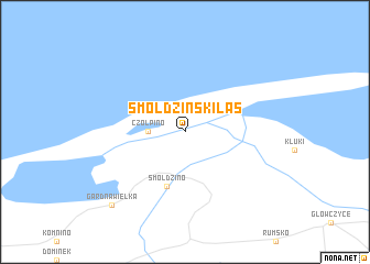 map of Smołdziński Las