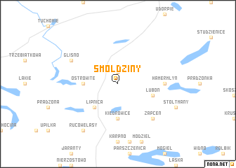 map of Smołdziny