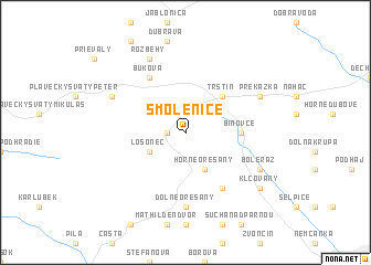 map of Smolenice