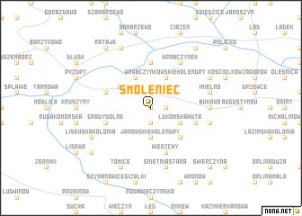 map of Smoleniec