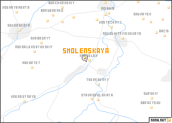 map of Smolenskaya