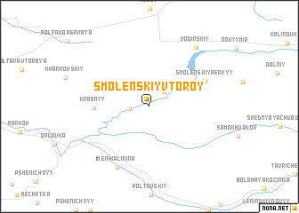 map of Smolenskiy Vtoroy