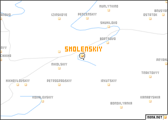 map of Smolenskiy