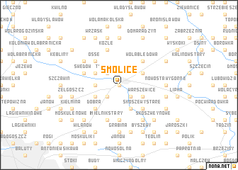 map of Smolice