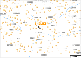 map of Smolići