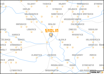 map of Smolín