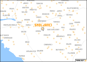 map of Smoljanci