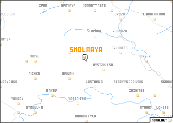 map of Smolʼnaya