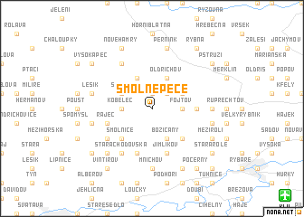 map of Smolné Pece