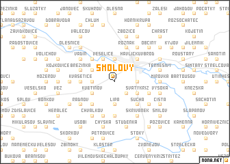 map of Šmolovy