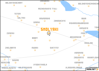 map of Smolyaki