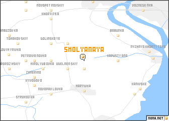 map of Smolyanaya