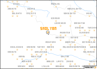 map of Smolyan