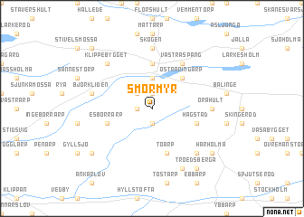 map of Smörmyr