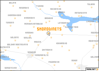 map of Smorodinets