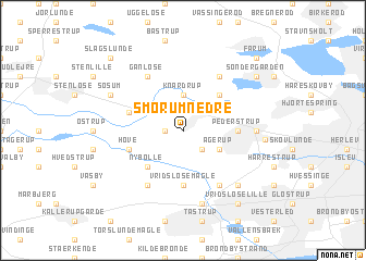 map of Smørumnedre