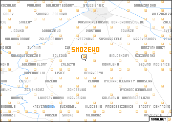 map of Smozewo