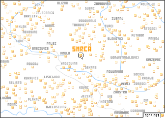 map of Smrča