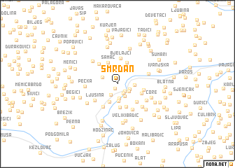 map of Smrdan