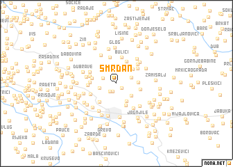 map of Smrdan