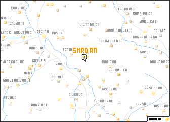 map of Smrdan