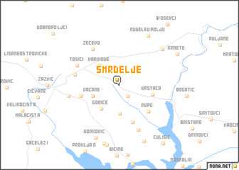 map of Smrdelje