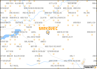 map of Smrkovec