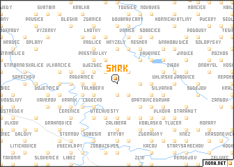 map of Smrk