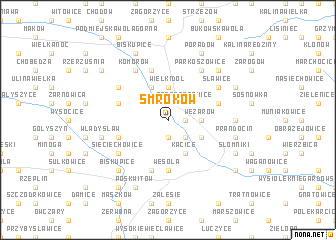 map of Smroków