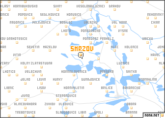 map of Smržov