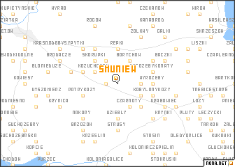 map of Smuniew