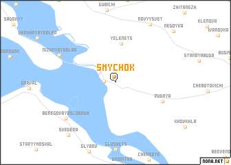 map of Smychok