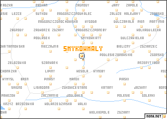 map of Smyków Mały