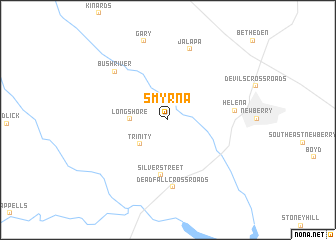 map of Smyrna