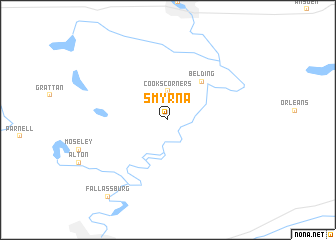 map of Smyrna