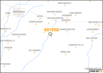 map of Smyrna