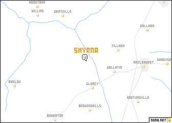 map of Smyrna