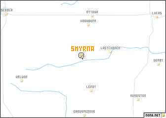 map of Smyrna