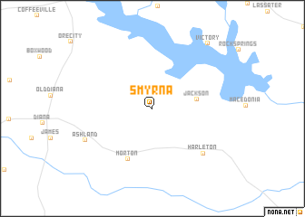 map of Smyrna