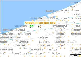 map of Snaaskerkepolder