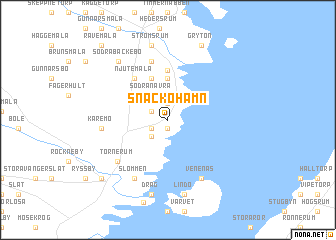 map of Snäckö Hamn