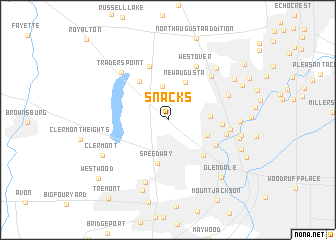 map of Snacks