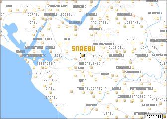 map of Snaebu