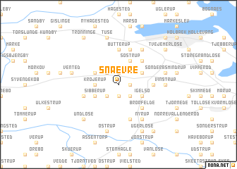 map of Snævre