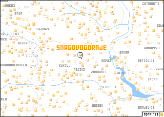 map of Snagovo Gornje