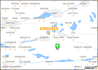 map of Snåkered