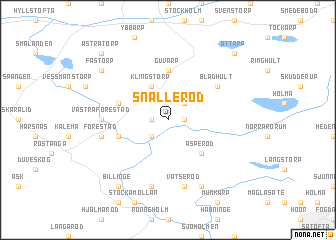 map of Snälleröd