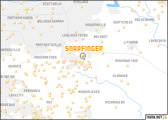 map of Snapfinger