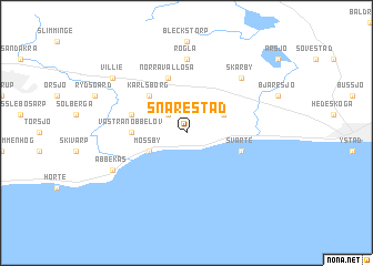 map of Snårestad